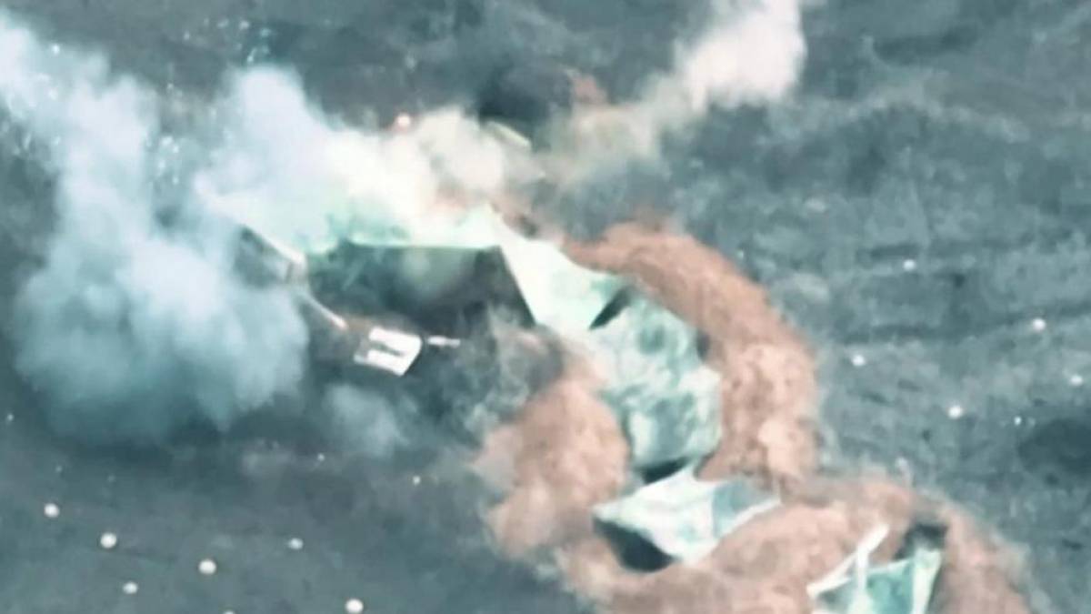 На Запоріжжі аеророзвідники Держприкордонслужби покарали ворожого антидронщика (відео)