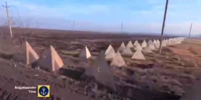 Біля Бердянська окупанти збудували нову лінію укріплень (відео)