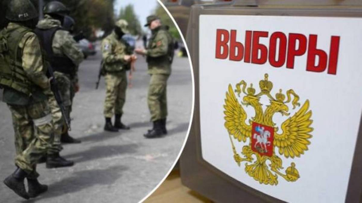 У Бердянську окупанти під дулали автоматів пояснюють городянам, як голосувати за путлера