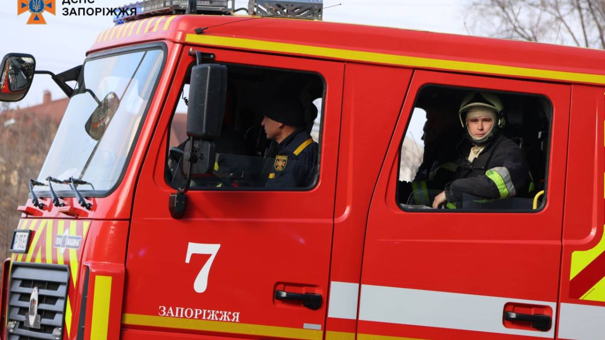 У Запоріжжі під час пожежі врятували жінку з маленькими дітьми