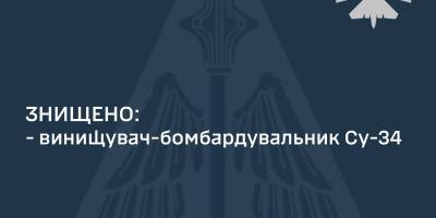 Повітряні сили збили ще один Су-34 − Олещук