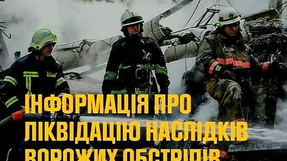 Інформація про ліквідацію наслідків ворожих обстрілів впродовж доби