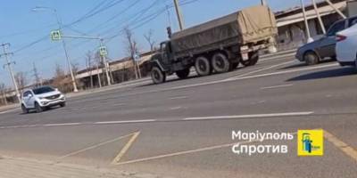 Через Маріуполь ворог масово везе на Запоріжжя боєприпаси