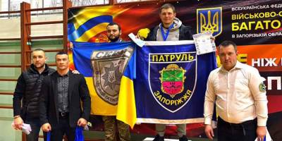 Запорізькі патрульні вибороли призові місця на чемпіонаті з військово-спортивного багатоборства