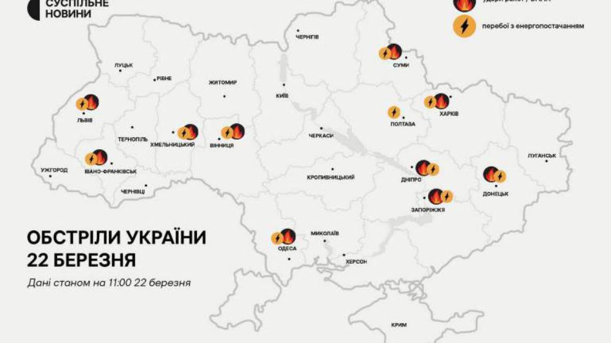 Враг совершил самую масштабную атаку на украинскую энергетику за последнее время