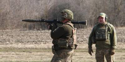 Бійці Запорізької бригади тероборони відбивають атаку умовного противника (фото)