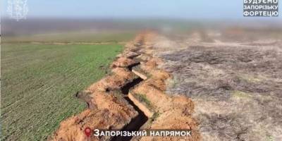На Запорізькому напрямку оборонні укріплення будуються в три зміни