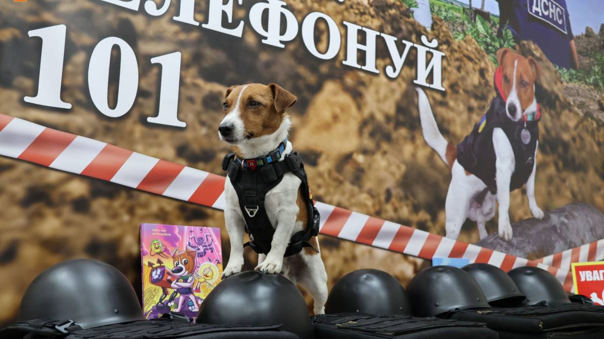 До Запоріжжя завітав найзнаменитіший пес України – фото