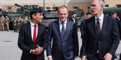 Туск, Столтенберг і Сунак зустрілися у Варшаві