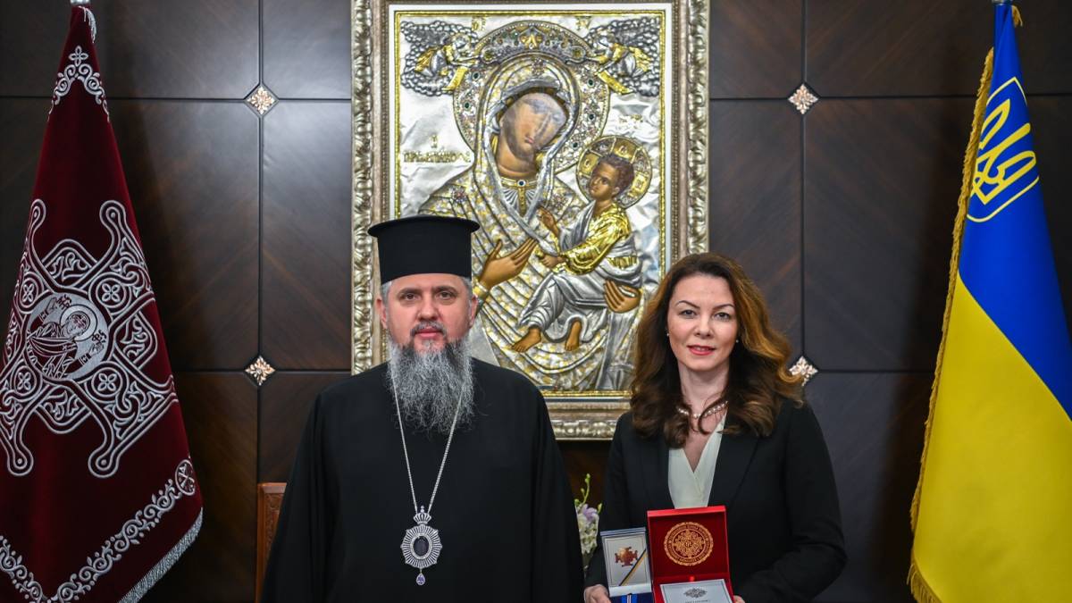 Предстоятель ПЦУ зустрівся із авторкою книги, яка розвінчує російську пропаганду