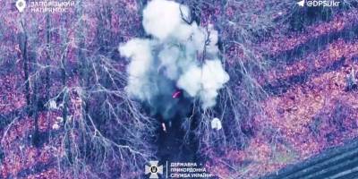 На Запорізькому напрямку прикордонники знищили ворожий бронетранспортер БТ-ЛБ