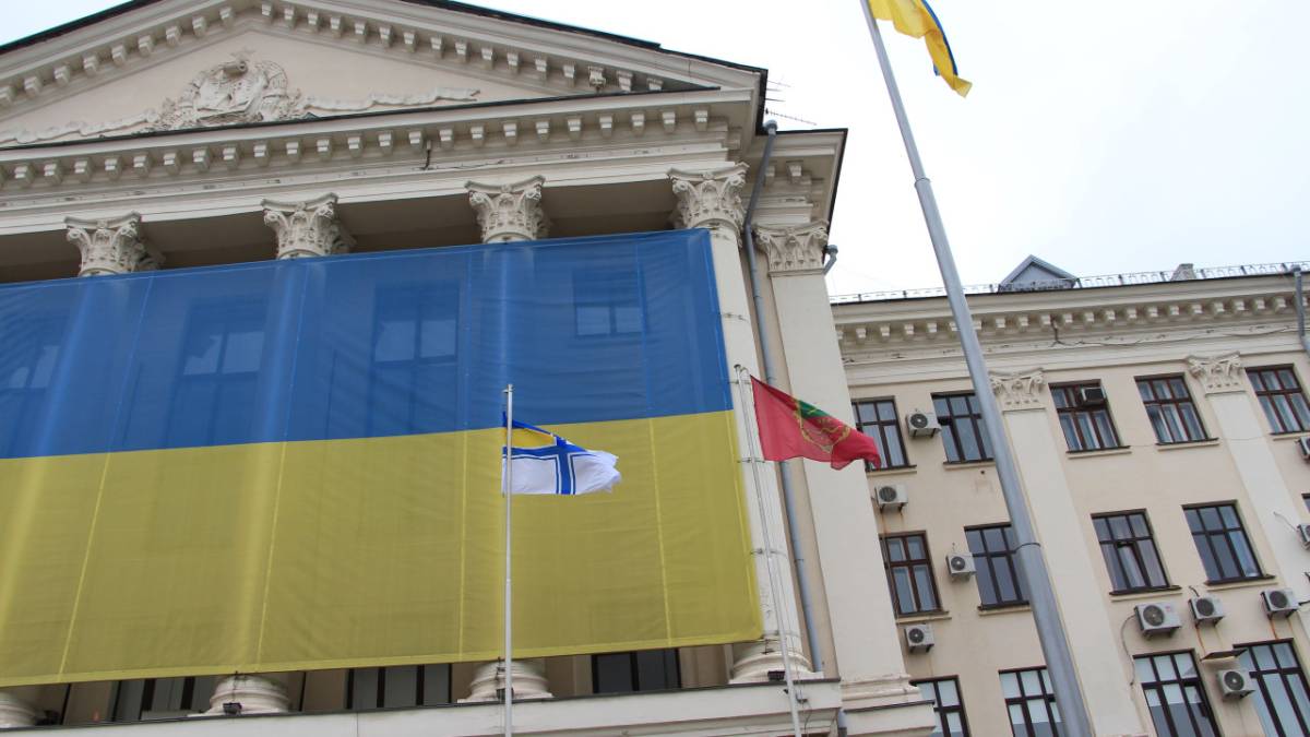 У Запоріжжі підняли прапор ВМС України