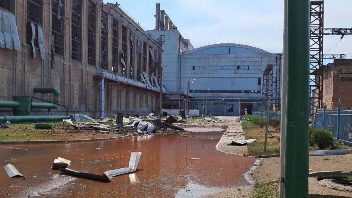 Сьогодні ворог пʼятьма ракетами поцілив по Слов’янській ТЕС
