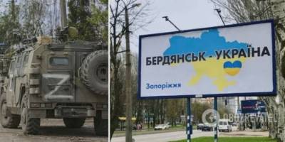 В житлові квартали Бердянська окупанти стягнули військову техніку