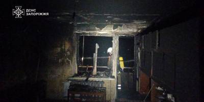 У Запоріжжі вночі горіла багатоповерхівка