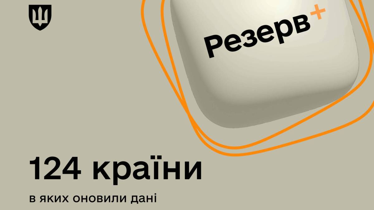 Дані через «Резерв+» уже оновили понад 14 тисяч військовозобов’язаних у 124-х країнах