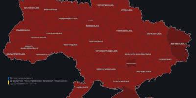 Вся Україна вночі була під загрозою ракетних ударів та ворожих БпЛА