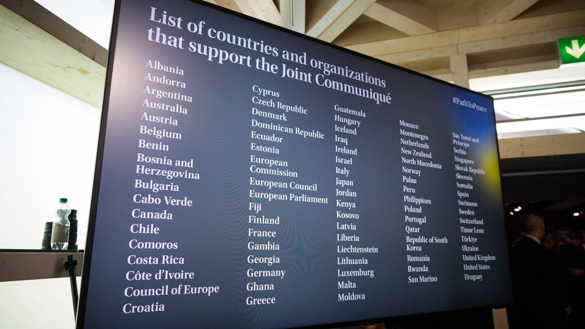 Під комюніке Саміту миру зникли підписи двох країн – сайт МЗС Швейцарії