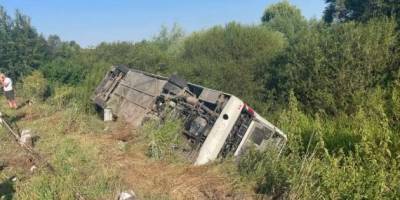 На Тернопільщині перекинувся автобус із паломниками, є постраждалі