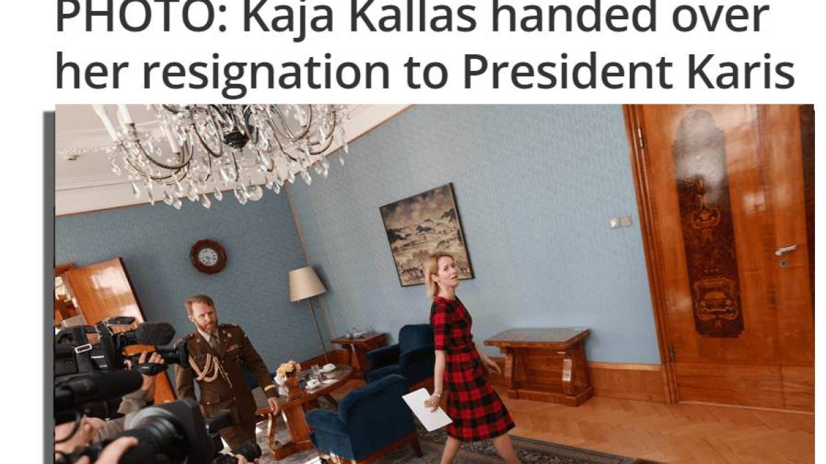 Прем’єр-міністр Естонії Кая Каллас подала у відставку