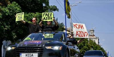 У Запоріжжі відбувся автопробіг на підтримку українських військовополонених (відео)
