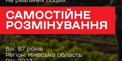 Не можна самостійно перевіряти територію на наявність мін