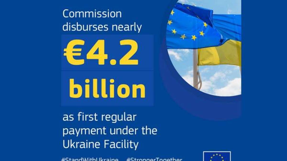 ЄС здійснив перший регулярний платіж у межах Механізму підтримки України