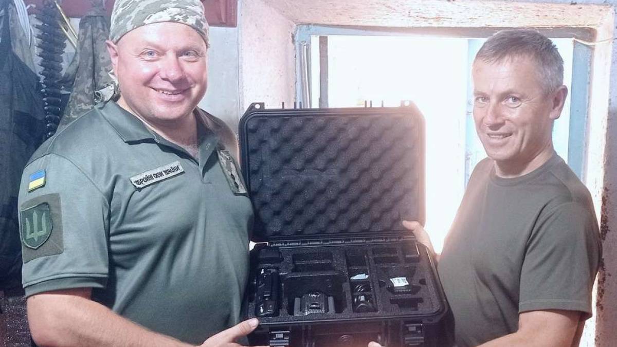 Захисникам запорізького краю із 65-ї мехбригади передали дрон нічної розвідки