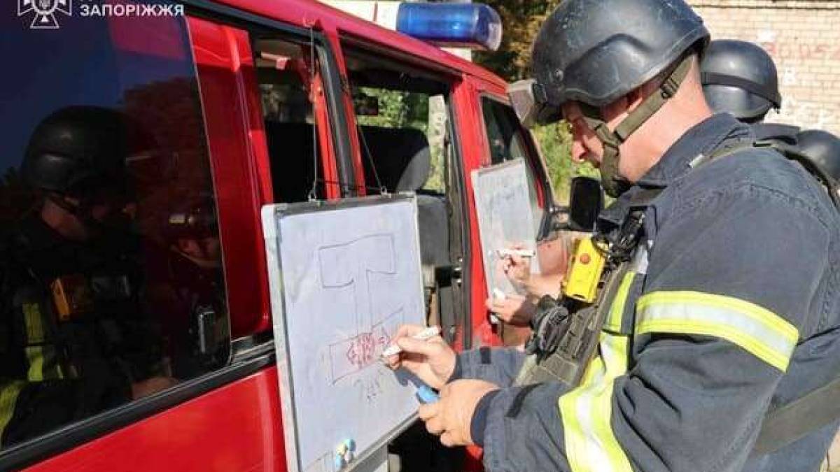 У Запоріжжі рятувальники провели навчання з координації дій в умовах воєнного стану