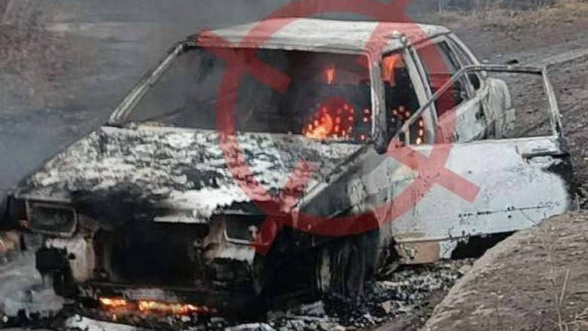 На окупованій частині Запорізької області партизани підірвали автомобіль з рашистами