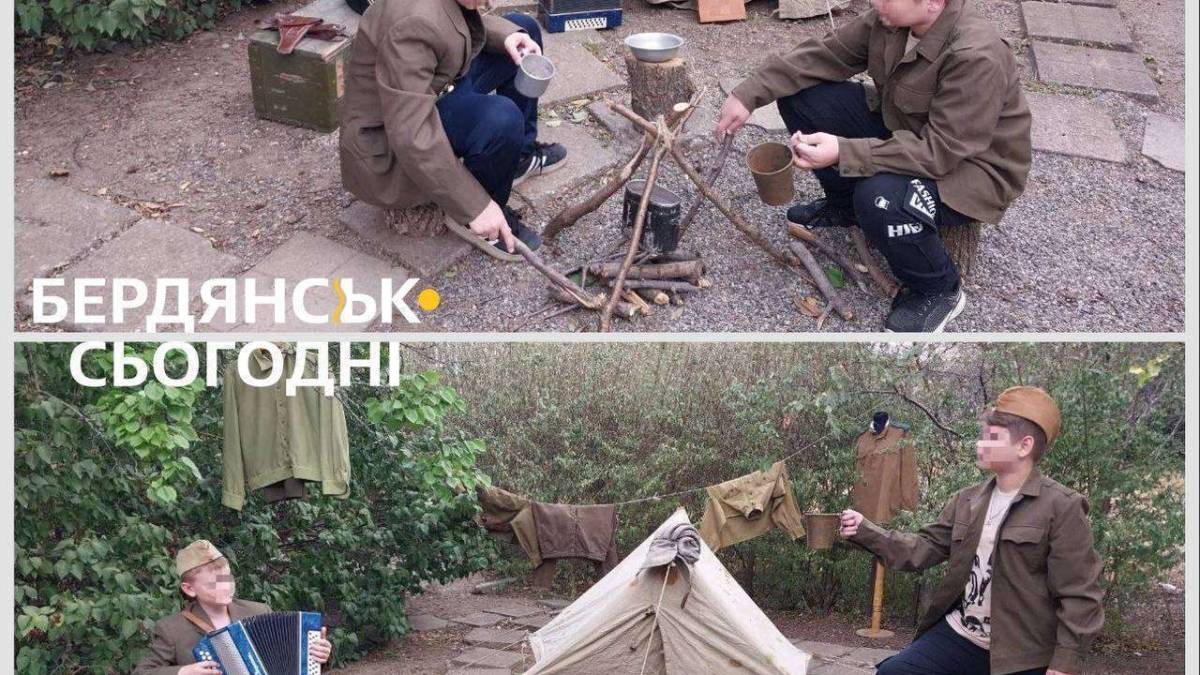 В окупованому курортному Приморську колаборанти організували «привал солдата» — фото