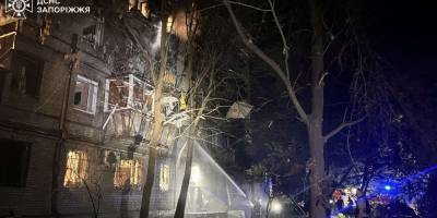 ДСНС ліквідовує наслідки нічних авіаударів по Запоріжжю (ВІДЕО)