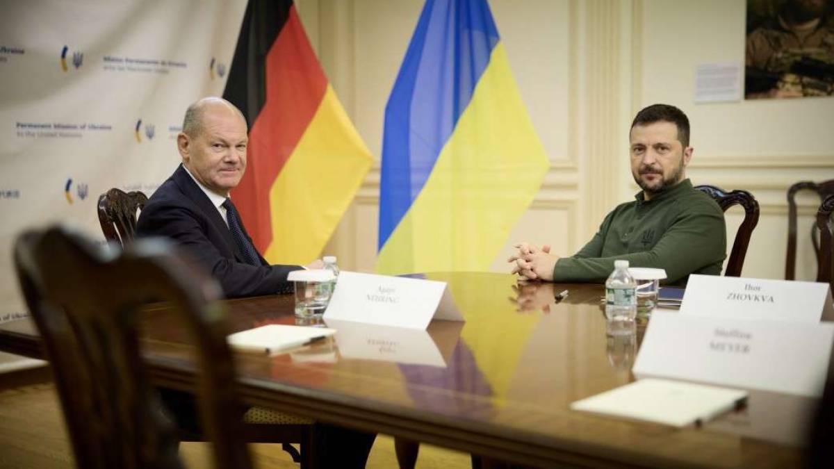 Зеленський зустрівся з Олафом Шольцом у США: деталі перемовин