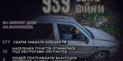 Під час російських обстрілів на Запоріжжі загинув чоловік, жінку поранено — поліція зафіксувала наслідки ворожих влучань