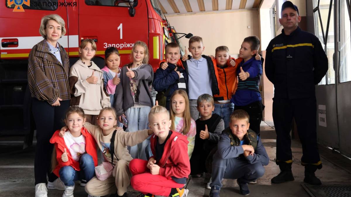 Рятувальники Запоріжжя провели інтерактивний урок безпеки для дітей