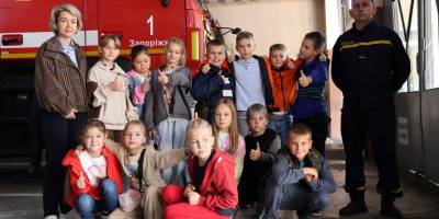 Рятувальники Запоріжжя провели інтерактивний урок безпеки для дітей