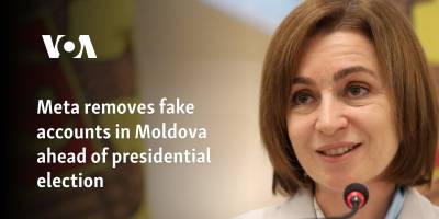 Meta видаляє фейкові акаунти в Молдові напередодні президентських виборів