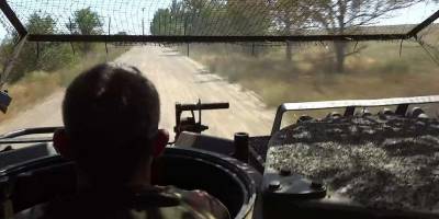 На Запоріжжі на голландському броньовику воює боєць із позивним Анархіст (фото)