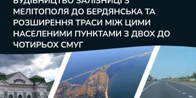 Гауляйтер окупованої частини Запорізької області заявив про будівництво залізниці з Мелітополя до Бердянська