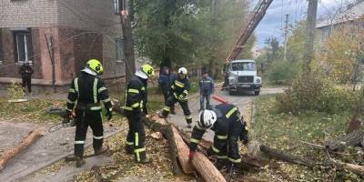 Запорізькі рятувальники ліквідували наслідки негоди