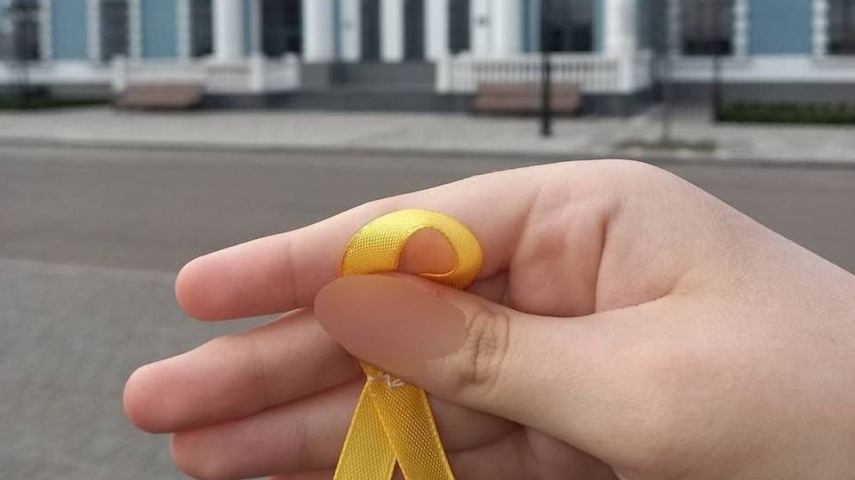 В окупованому Мелітополі знову заявили про себе активісти руху «Жовта стрічка» (фото)