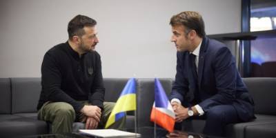 Зеленський обговорив з Макроном військову допомогу Україні