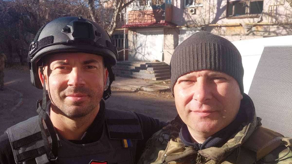 Відомий телеведучий-волонтер завітав до прифронтового міста Запорізької області