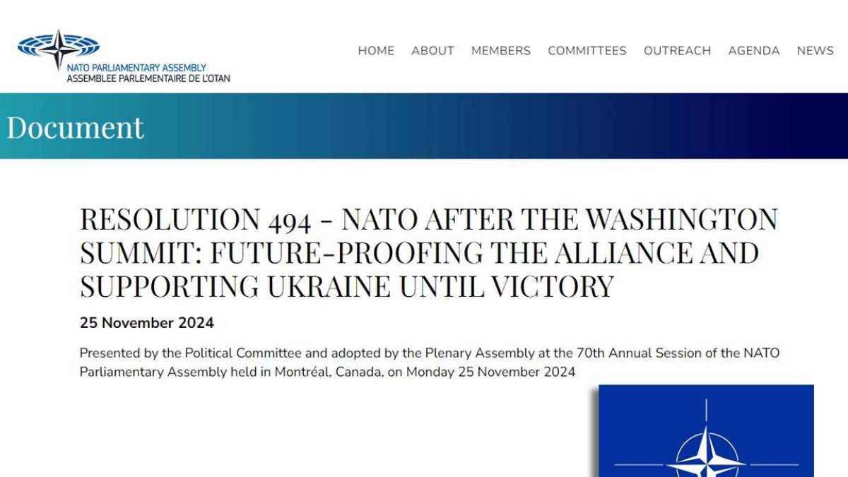 Підготовка альянсу до майбутнього та підтримка України до ПЕРЕМОГИ: Резолюція 494 – NATO Parliamentary