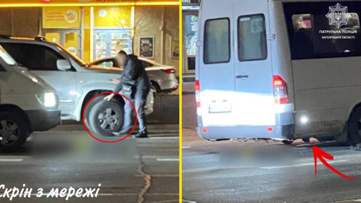 У центрі Запоріжжя у маршрутки під час руху відлетіло колесо – фото, відео