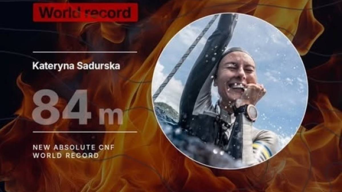 Фридайвінг: Катерина Садурська підкорила нову глибину – 84 м