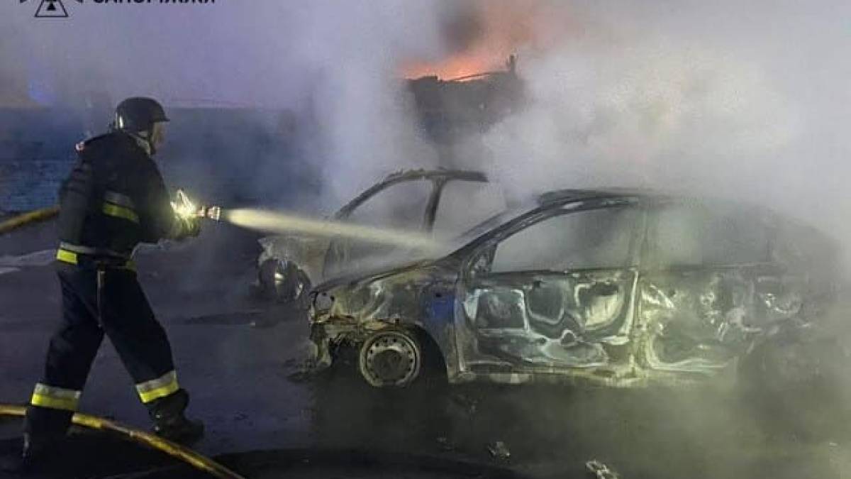 В результаті обстрілу загинуло 9 людей, 7 з них в автомобілях. ДСНС Запоріжжя