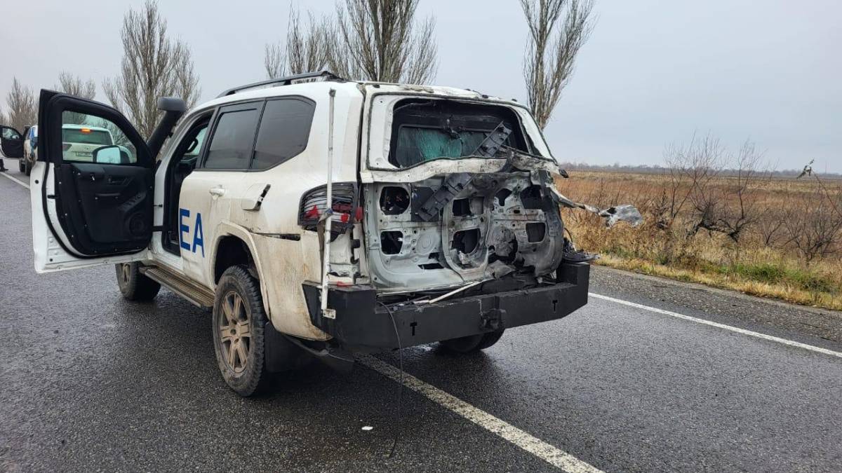У Запорізькій області стався напад на конвой МАГАТЕ