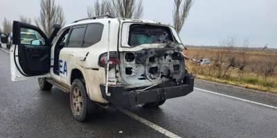 У Запорізькій області стався напад на конвой МАГАТЕ