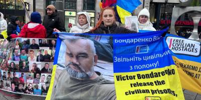Допомогти визволити цивільних бранців кремля просили в Берліні українці, в том числі й бердянці